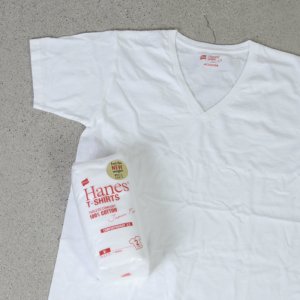 Hanes (ヘインズ) 2P JAPAN FIT V NECK T-SHIRT / 2PジャパンフィットVネックTシャツ