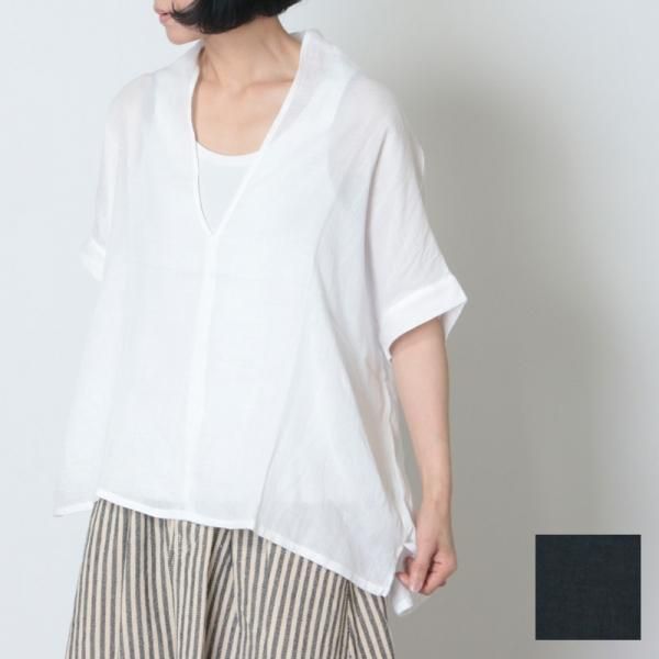 mizuiro ind (ミズイロインド) ガーゼハイネックプルオーバー