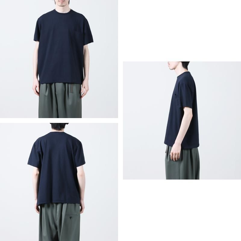 YAECA (ヤエカ) CREWNECK POCKET T S/S ＃WOMEN / クルーネック