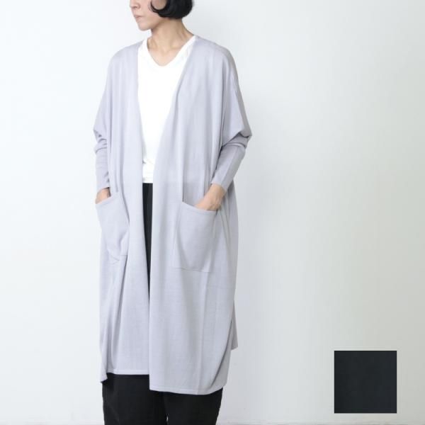 MidiUmi (ミディウミ) 強撚ロングカーディガン MidiUmi (ミディウミ) 強撚ロングカーディガン
