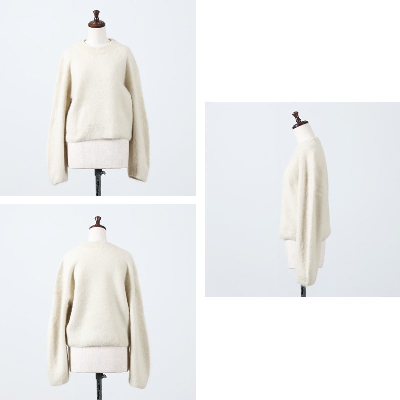 unfil (アンフィル) royal baby alpaca fur cropped sweater / ロイヤル