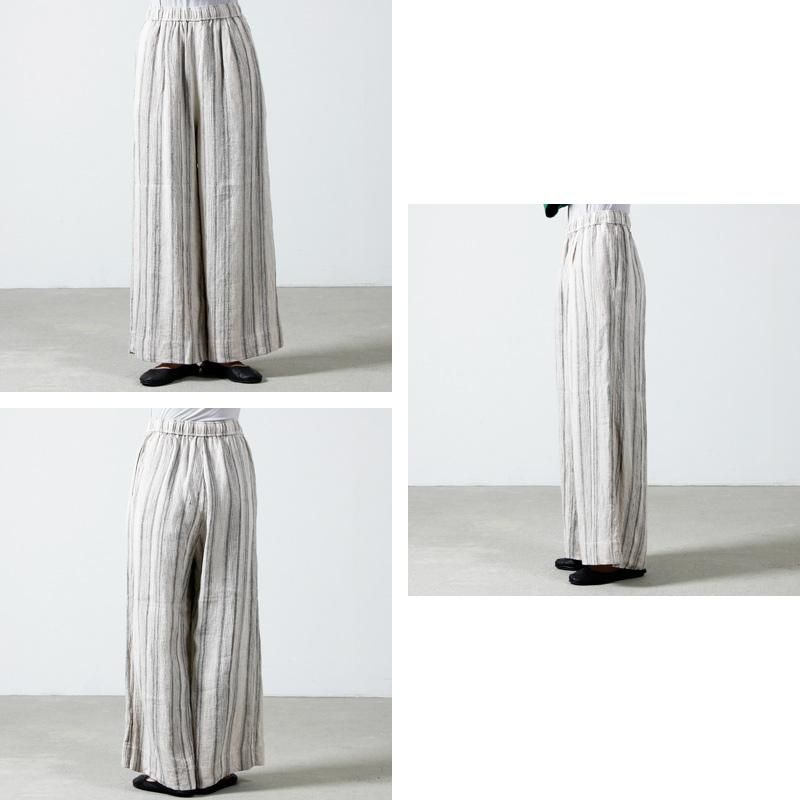 snow peak (スノーピーク) Linen Silk Striped Pants / リネン