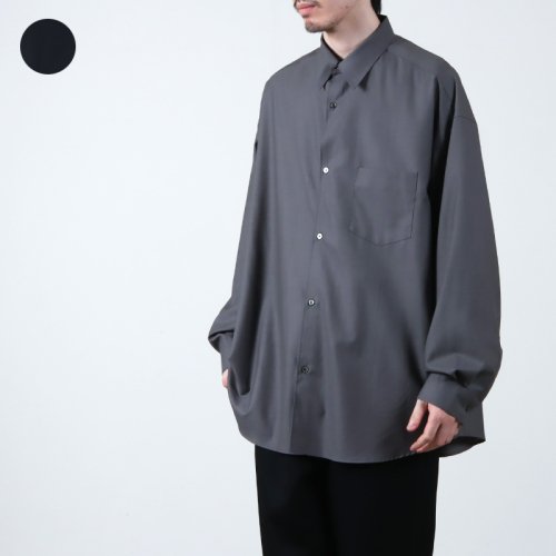 Graphpaper (グラフペーパー) Thomas Mason for GP L/S Oversized Regular Collar Shirt
