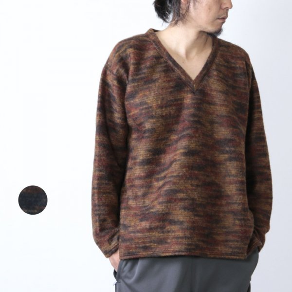 South2 West8 (サウスツーウエストエイト) Side Slit V Neck Shirt