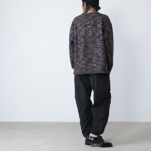 South2 West8 (サウスツーウエストエイト) Side Slit V Neck Shirt - Pe/Ac/W Shaggy Knit /  サイドスリットVネックシャツ シャギーニット