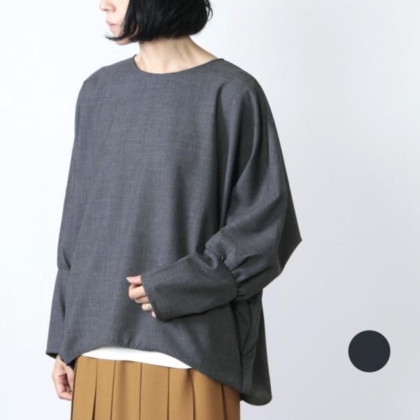 mizuiro ind (ミズイロインド) クルーネックコクーンプルオーバー