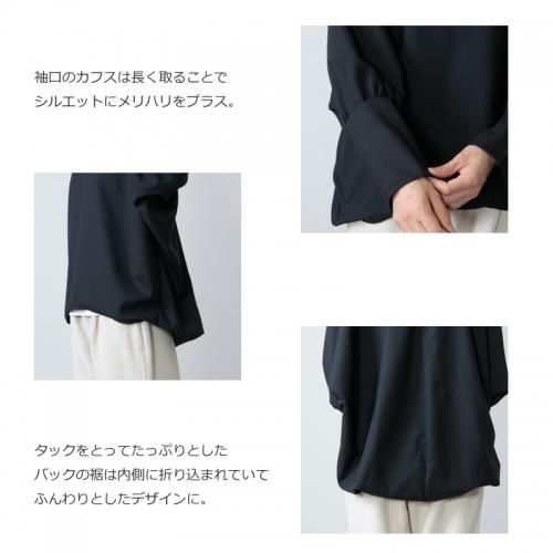 mizuiro ind (ミズイロインド) クルーネックコクーンプルオーバー