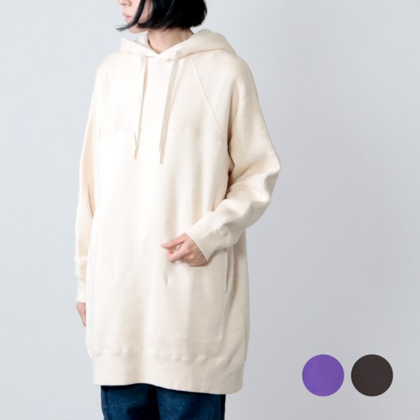 unfil (アンフィル) cotton fleece long hoodie / コットンフリース ...