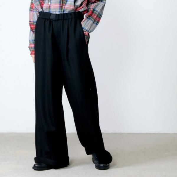 Graphpaper (グラフペーパー) Herringbone Wide Cook Pants