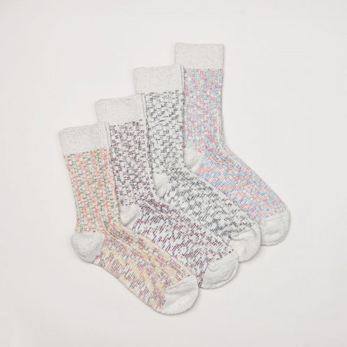 RoToTo (ȥ) KASURI RIBBED CREW SOCKS / ֥롼å