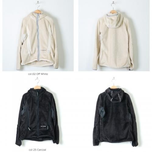 and wander (アンドワンダー) high loft fleece hoodie