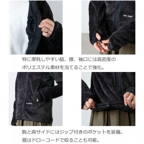 and wander (アンドワンダー) high loft fleece hoodie and wander (アンドワンダー) high loft fleece hoodie