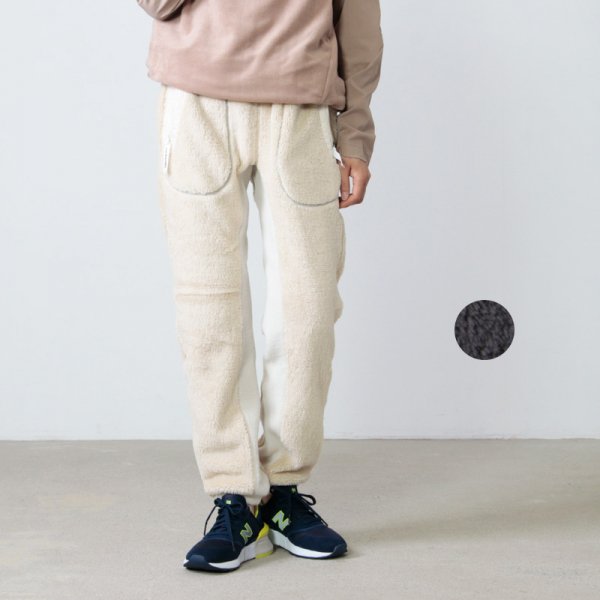 and wander (アンドワンダー) high loft fleece long pants 