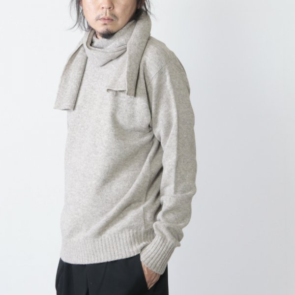 KAPTAIN SUNSHINE (キャプテンサンシャイン) Black Melino Scarfneck