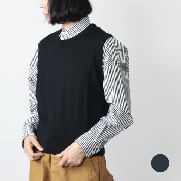 Graphpaper (グラフペーパー) High Gauge Knit Vest / ハイガーゼ 