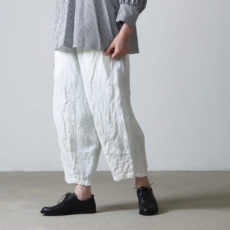 Gauze# リネン チャーリーパンツ 生成 ガーゼecru et pousse