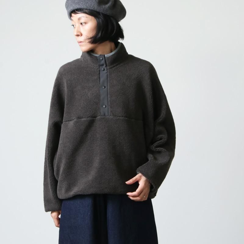 BLACK42WOOL BOA HIGH NECK BLOUSON 【SALE】