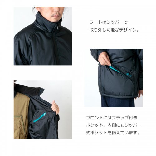 Reft (レフト) PRIMALOFT HOODED JACKET / プリマロフトフーデッド