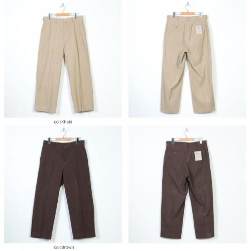 YAECA (ヤエカ) CHINO CLOTH PANTS CREASED CORDUROY YAECA (ヤエカ) CHINO CLOTH PANTS CREASED CORDUROY