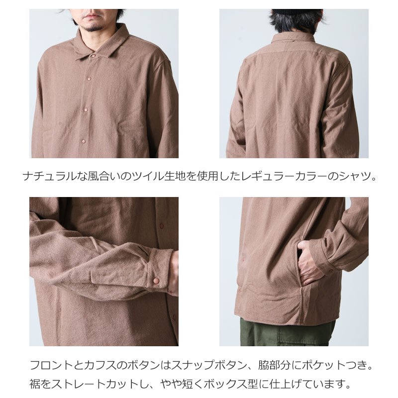 YAECA (ヤエカ) COMFORT SHIRT RELAX SQUARE / コンフォートシャツ リラックス スクエア