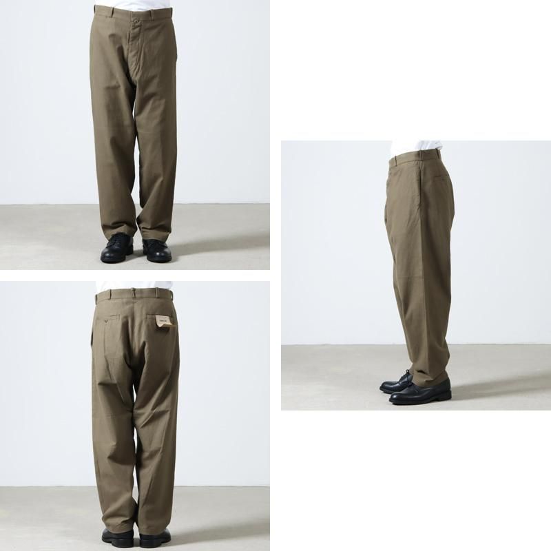 YAECA (ヤエカ) CHINO CLOTH PANTS WIDE TAPERED / チノクロスパンツ