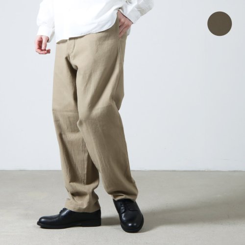 YAECA (ヤエカ) CHINO CLOTH PANTS TUCK TAPERED / チノクロスパンツ