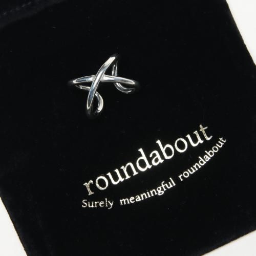 [THANK SOLD] roundabout (饦Х) Silver Cross-Over Ring / СС