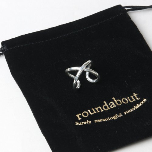 roundabout (饦Х) Silver Cross-Over Ring / СС
