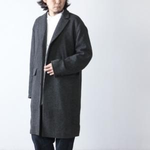 YAECA CONTEMPO カシミヤ混 チェスターコート ウール ブラック M YAECA (ヤエカ) CONTEMPO CHESTER COAT / コンテンポ チェスター