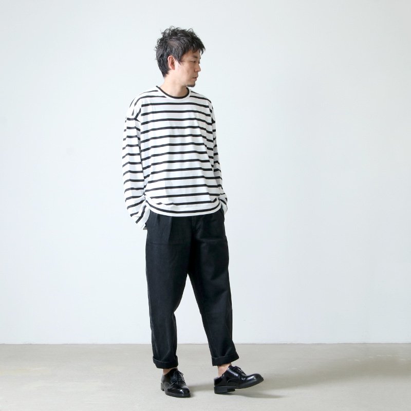 unfil (アンフィル) 14oz organic cotton denim 2tuck trousers / 14