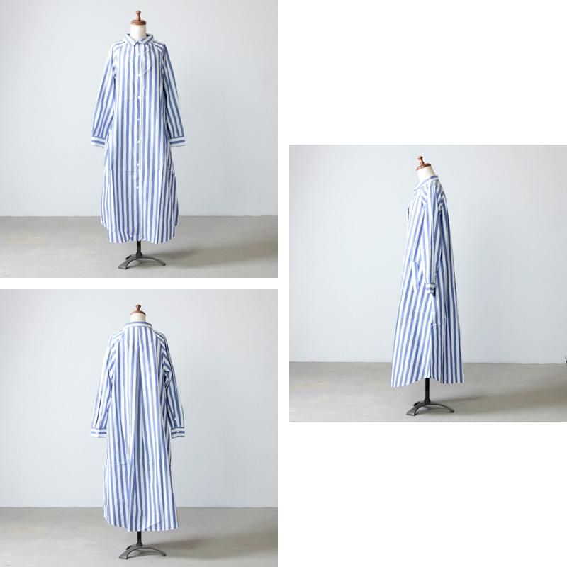 Commencement (コメンスメント) Stripe over shirts onepiece Commencement (コメンスメント) Stripe over shirts onepiece