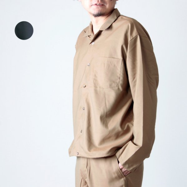 WELLDER (ウェルダー) Drawstring Shirt / ドローストリングシャツ