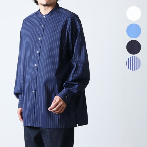 Graphpaper (グラフペーパー) High Count Broad Band Collar Shirt / ハイカウントブロードバンドカラーシャツ