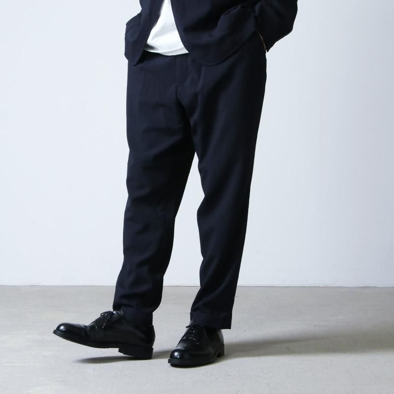 誠実】 COMOLI 21ss ウール2Bジャケット&ウール2タックパンツ Navy ...