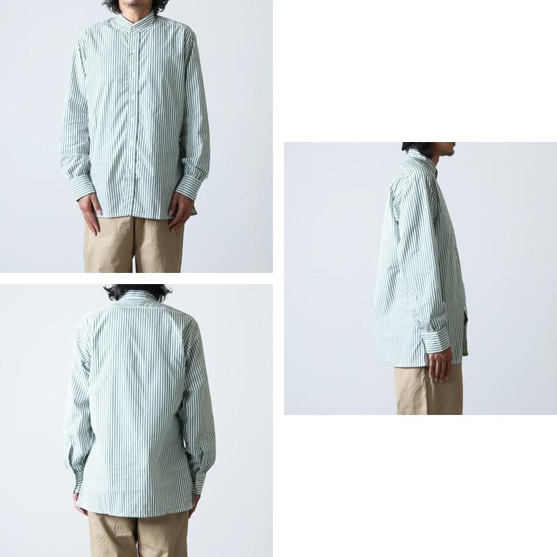 ANATOMICA (アナトミカ) BAND COLLAR SHIRTS CANDY STRIPE