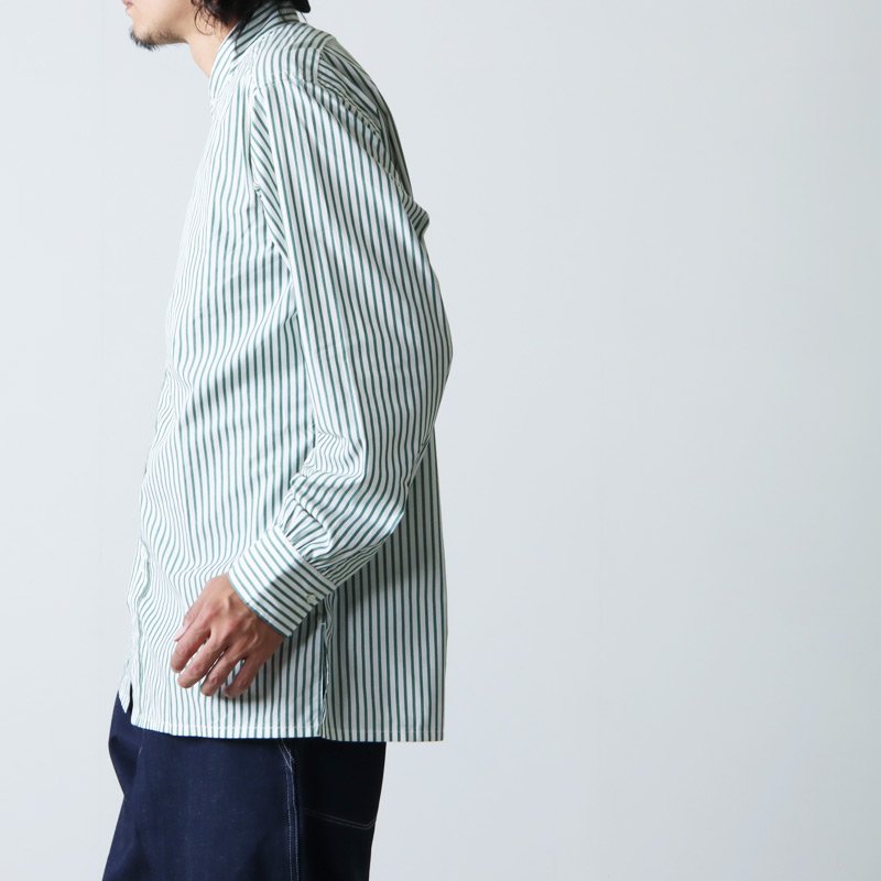 ANATOMICA (アナトミカ) BAND COLLAR SHIRTS CANDY STRIPE / バンド