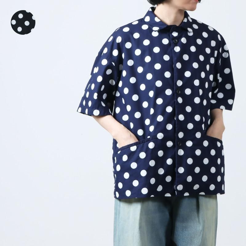 LOLO (ロロ) 片玉ポケットビックシャツ ドット size:S