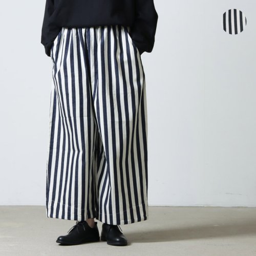 [THANK SOLD] have a good day (ハブアグッドデイ) Stripe volume pants For Women / ストライプボリュームパンツ
