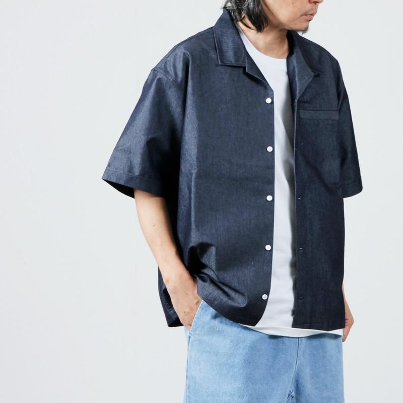 WILD THINGS (ワイルドシングス) NANOTEX DENIM S/S SHIRT / ナノ