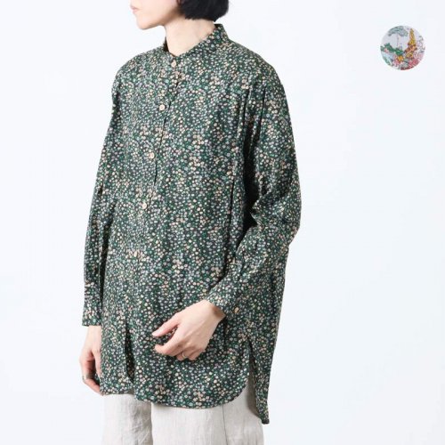 YAECA (䥨) CANVAS DESIGN PAINTS STAND COLLAR SHIRT LIBERTY / ɥ顼ĥХƥ