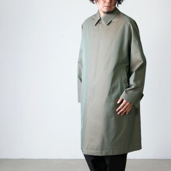 ANATOMICA アナトミカ 日本製 SINGLE RAGLAN COAT I 高密度コットンギャバジン シングルラグランコート 530-452-11 46 OLIVE 玉虫色 ステンカラー アウター【ANATOMICA】