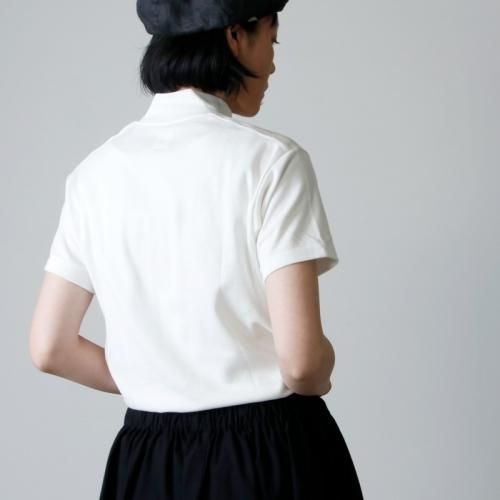 ANATOMICA (アナトミカ) MOCK NECK TEE S/S SOLID For Women ANATOMICA (アナトミカ) MOCK NECK TEE S/S SOLID For Women