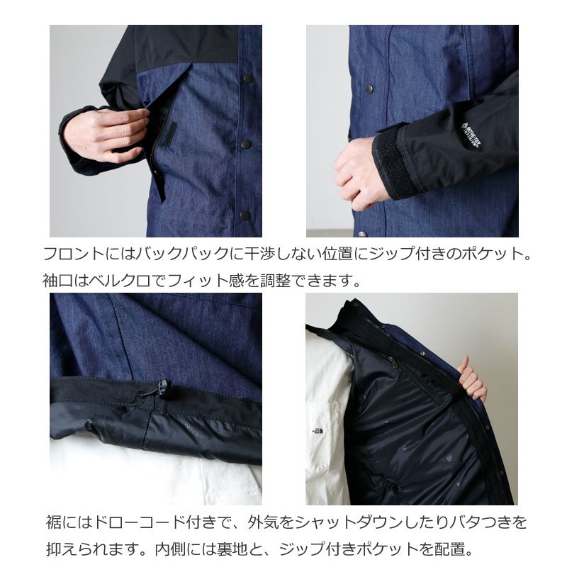 THE NORTH FACE (ザノースフェイス) Mountain Light Denim Jacket / マウンテンライトデニムジャケット