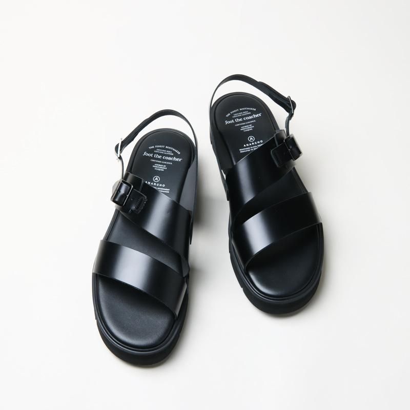 〈美品〉foot the coacher SS BELT SANDALS 黒