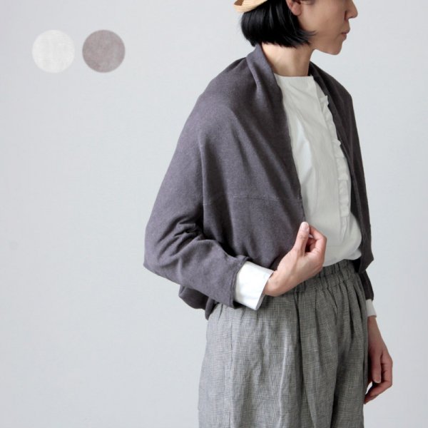 evameva (エヴァムエヴァ) linen cupro bolero / リネンキュプラボレロ