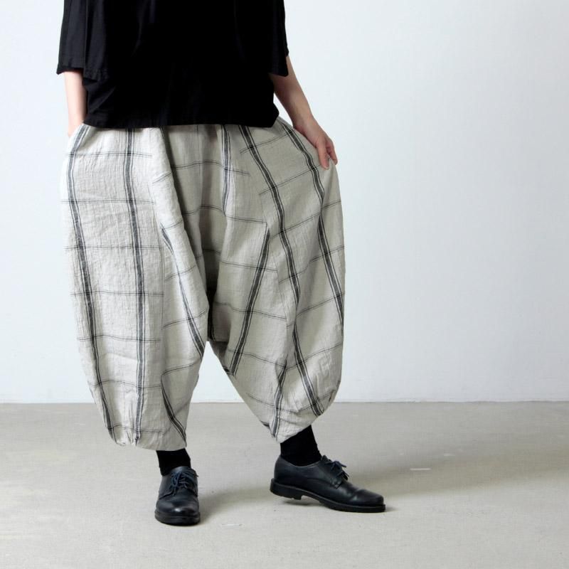 AU GARCONS (オーギャルソン) AMELIE PLAID / ワイドサルエル