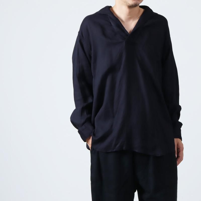 23SS COMOLI シルクネル スキッパーシャツ