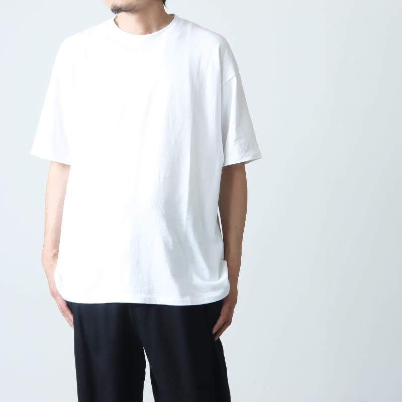 COMOLI 空紡天竺 半袖 Tee サイズ4 コモリ White Tシャツ-