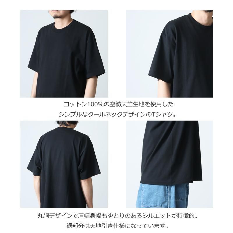 COMOLI (コモリ) 空紡天竺 半袖Tシャツ