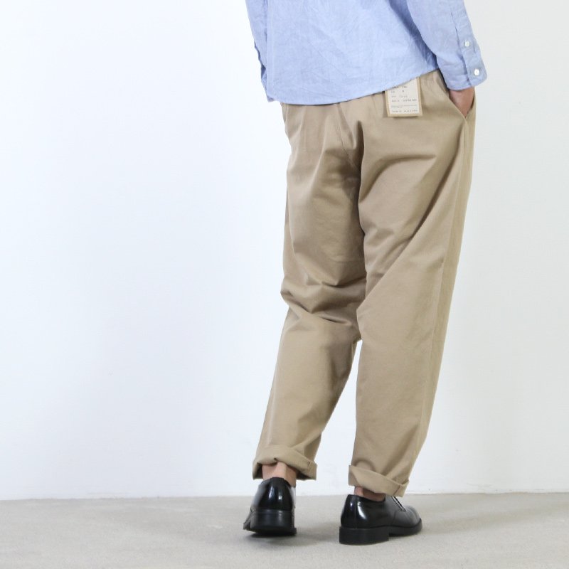 YAECA (ヤエカ) WIDE TAPERED CHINO CLOTH PANTS / ワイドテーパードチノクロスパンツ